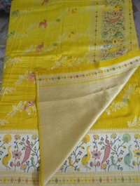 tusser georgette - Yellow