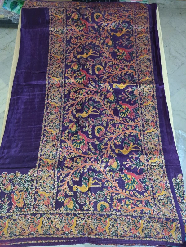 Pure Russian Dola - purple with lux green, Swans
