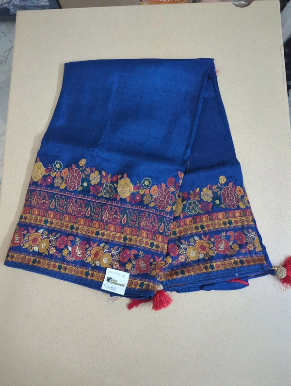 Pure Russian Dola - Navy Blue, Flowers