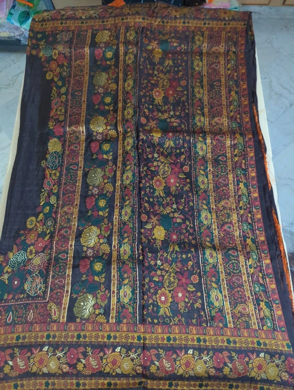Pure Russian Dola - Morocco Brown, Flowers