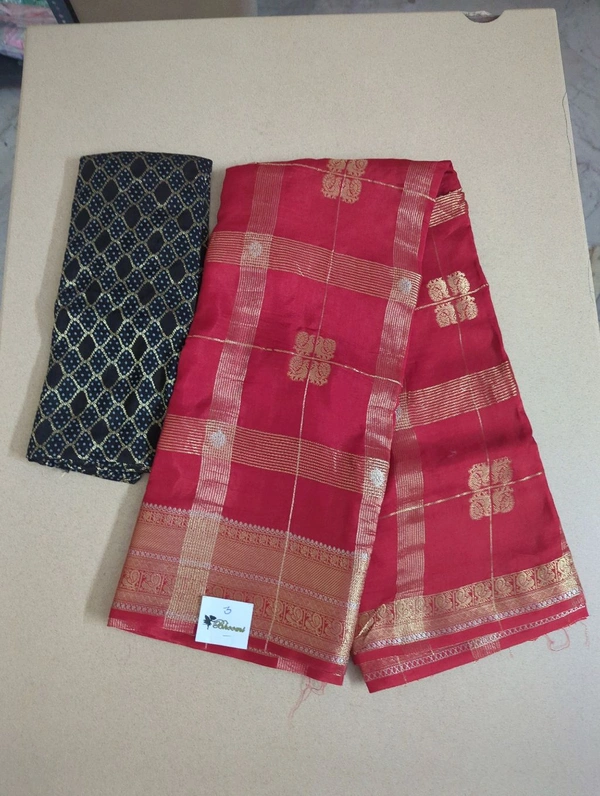 Pure Dola With Bandini Blouse - red 3