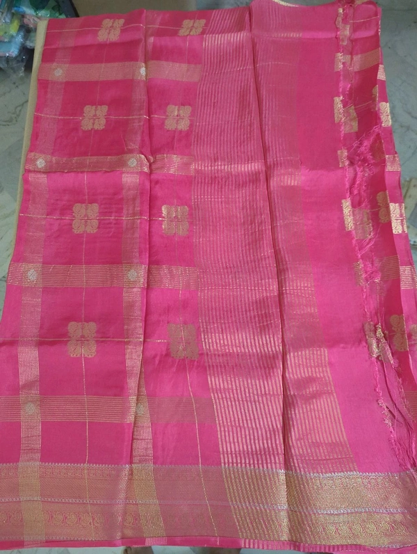 Pure Dola With Bandini Blouse - pink 4