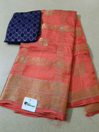 Pure Dola With Bandini Blouse - orange 7