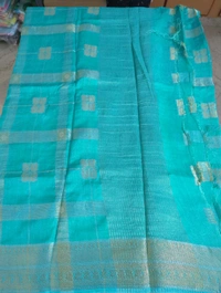 Pure Dola With Bandini Blouse - sky blue 11