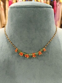 Real black diamonds with real strawberry beads  - HD
