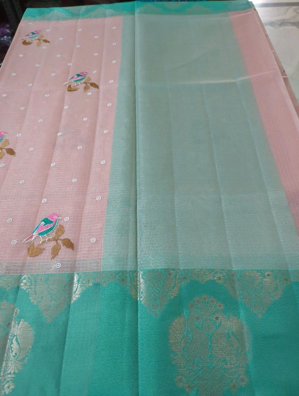 Silk Kota Embroidery  - Sundown