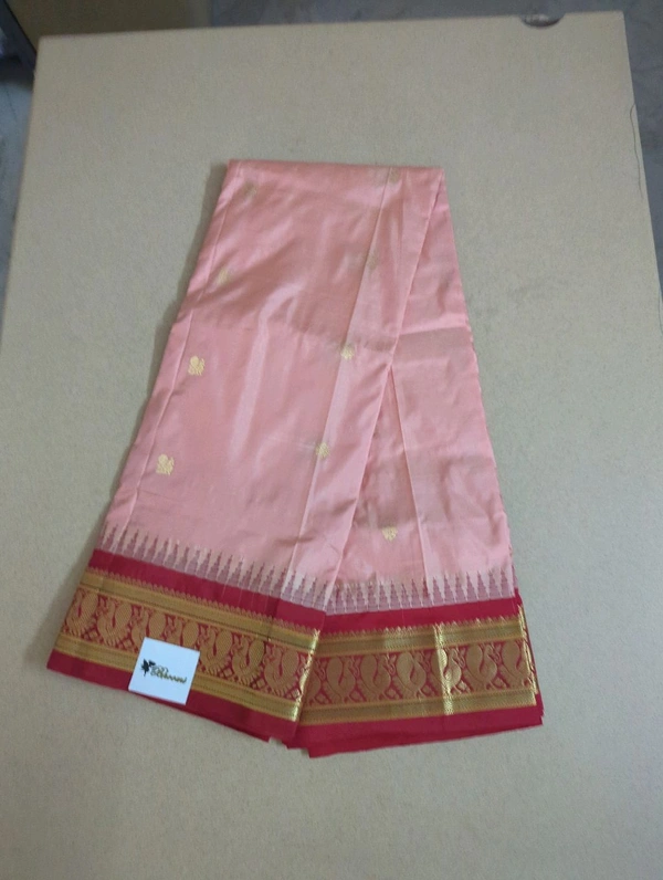 Pure Handloom Narayanpet Pattu - Sundown