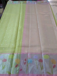 silk kota weaving - Mint Green