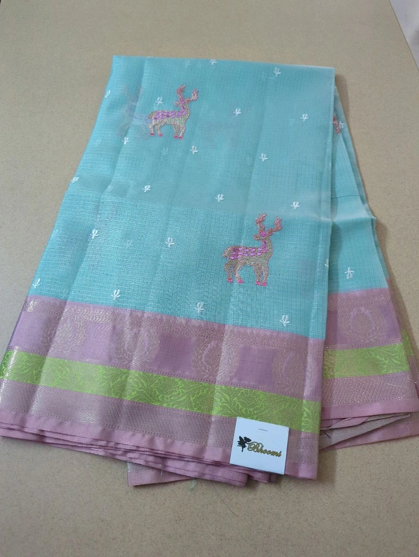 Silk Kota Embroidery  - Downy