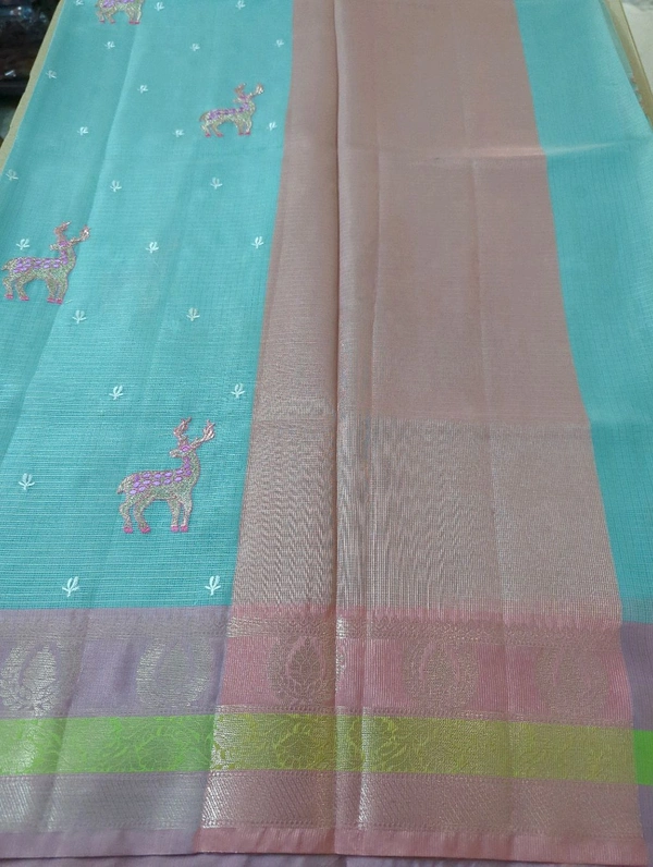 Silk Kota Embroidery  - Downy