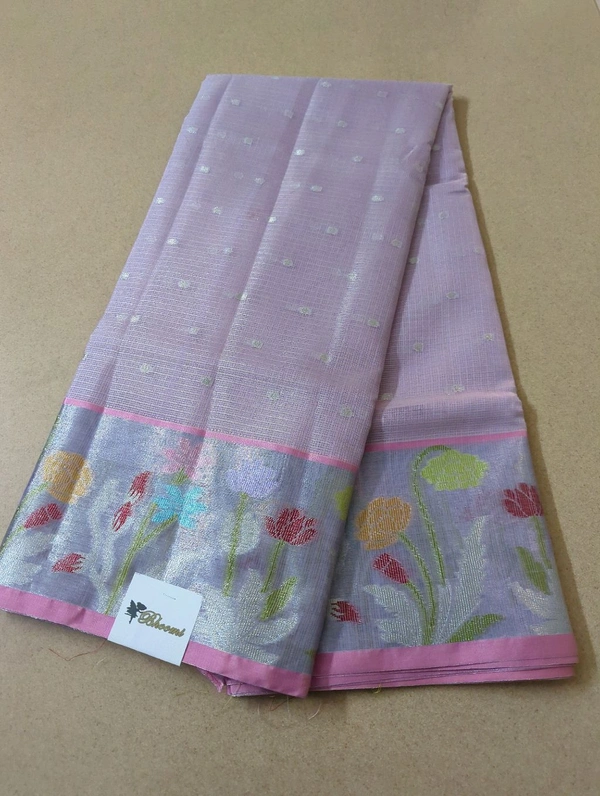 silk kota weaving - Blue Chalk