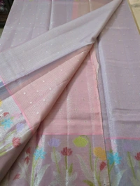 silk kota weaving - Blue Chalk