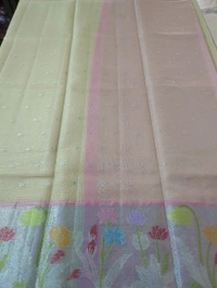 silk kota weaving - Peach
