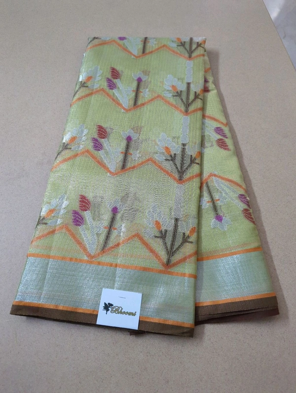 Silk Kota Tissue Weaving  - green