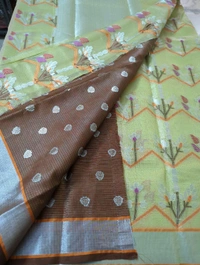 Silk Kota Tissue Weaving  - green