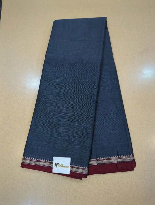 Pure Handloom Narayanapet - smoke gray