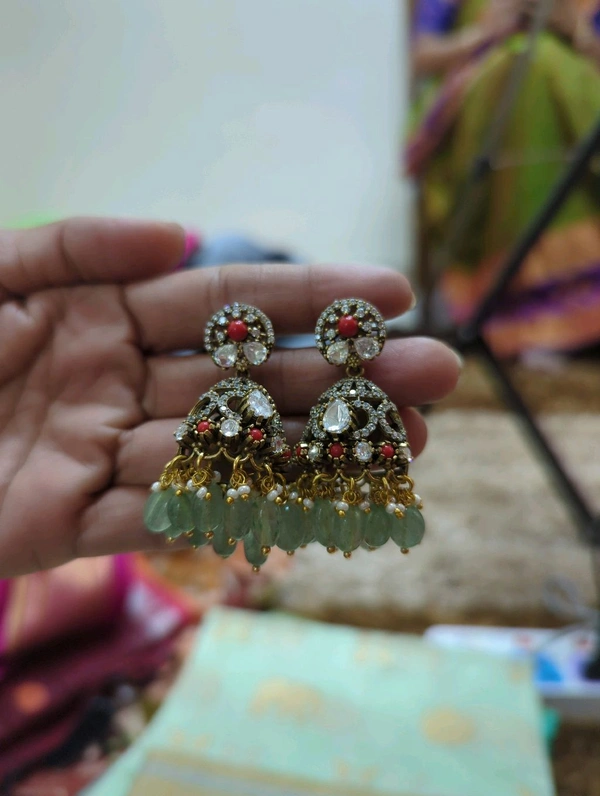 Earrings - Red, VZ