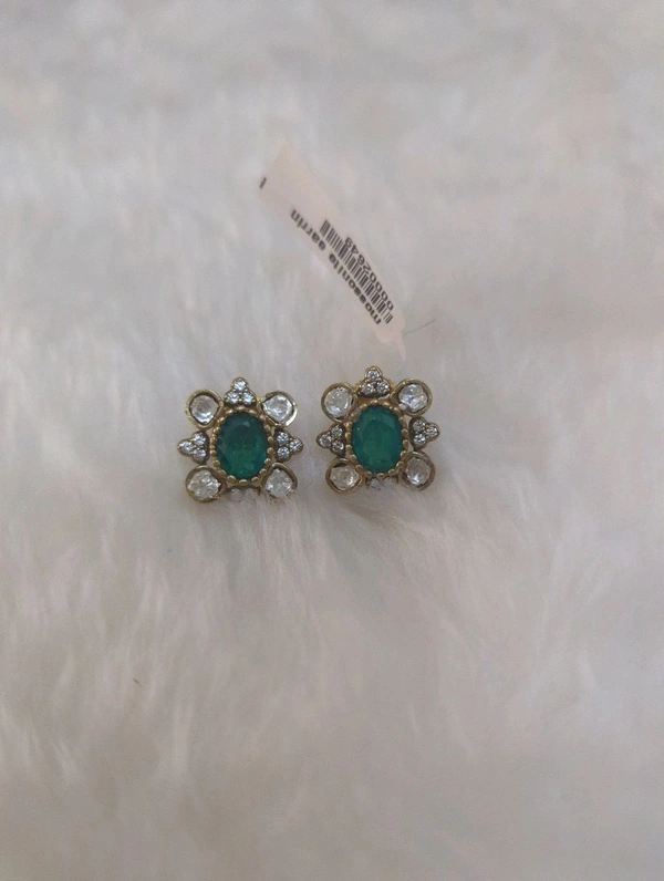 Mossonite Earrings  - VZ, green