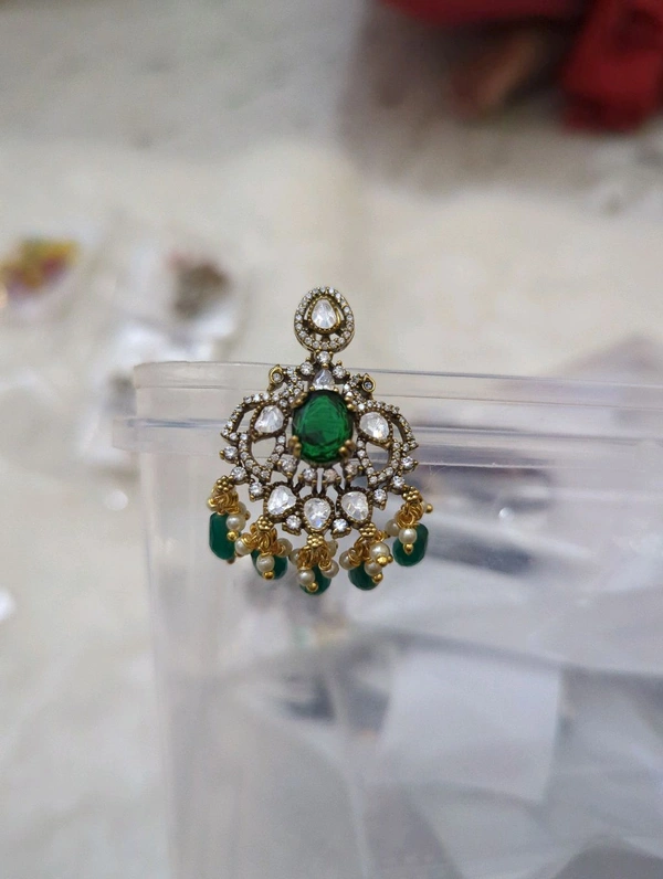 Victorian Pendant  - green, VZ