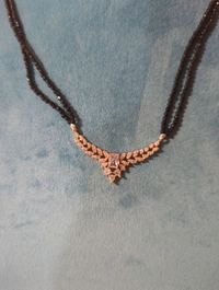 Soft Beads With Pendent Set - VZ, center diamond stone
