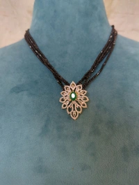 Soft Beads With Diamond Pendent - VZ