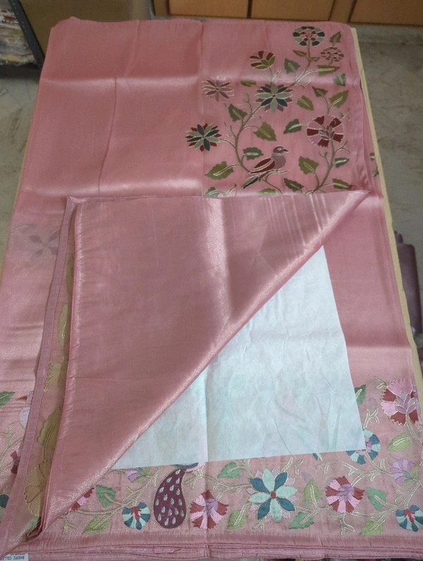 Designer Georgette Tissue  - pink