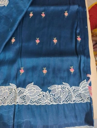 Designer Saree - Bahama Blue