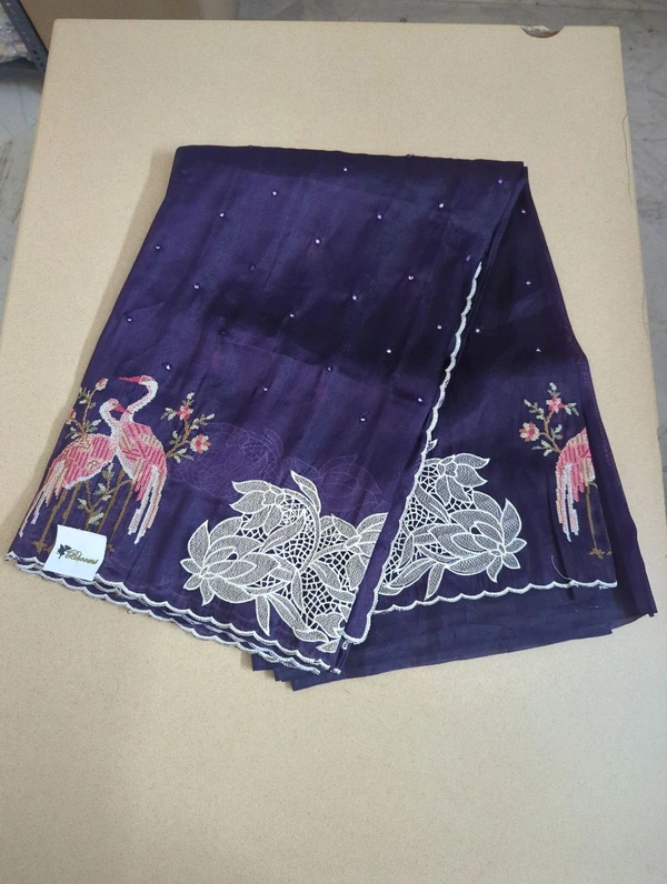 Designer Saree - Pigment Indigo