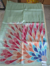 Tissue Georgette Designer - Mint Green