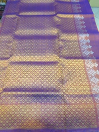 Pure Handloom Venkatagiri Puttu  - Yellow Orange