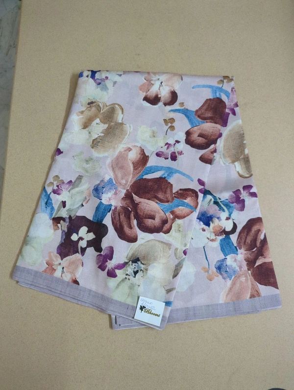 Designer Soft Crush - brown flower