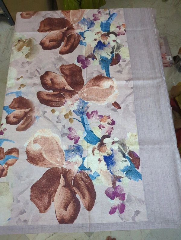 Designer Soft Crush - brown flower