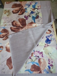 Designer Soft Crush - brown flower