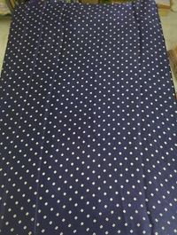 Model Silk - Straight Lines, Navy Blue
