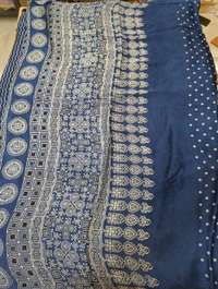 Model Silk - Zigzag Lines, Dark Blue