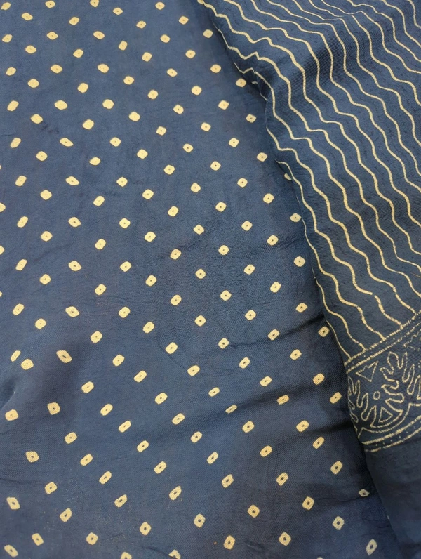 Model Silk - Zigzag Lines, Dark Blue