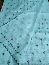 Candy Crush With Embroidery  - Mint Tulip