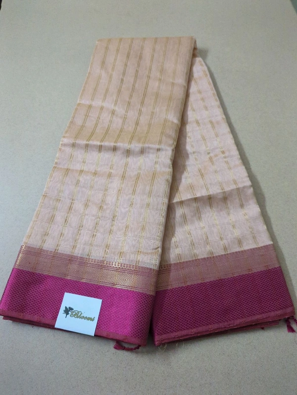 Pure Handloom Maheshwari  - Pink