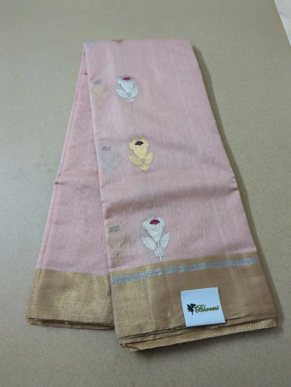 Pure Handloom Chanderi - Pink