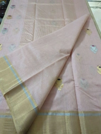 Pure Handloom Chanderi - Pink