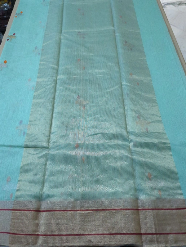 Pure Handloom Chanderi - Neptune