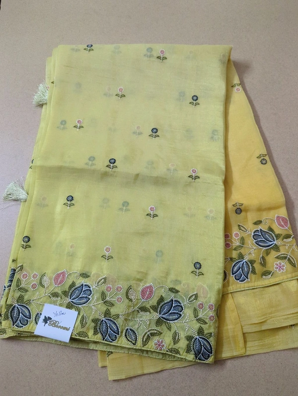 Soft Crush Organza  - Yellow
