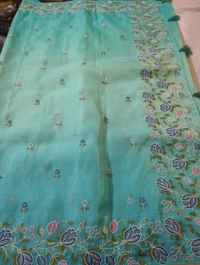 Soft Crush Organza  - Eastern Blue