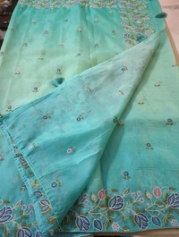 Soft Crush Organza  - Eastern Blue