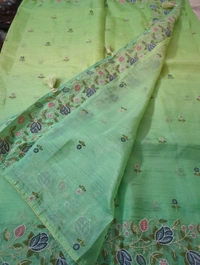 Soft Crush Organza  - green