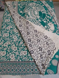 Pure Kalankari Cotton - teal green 1