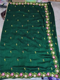 Pure Vichitra Silk Embroidery  - Cyprus