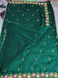Pure Vichitra Silk Embroidery  - Cyprus