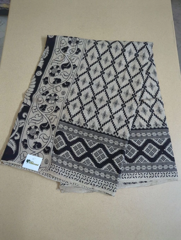 Pure Kalankari Cotton - cream 2
