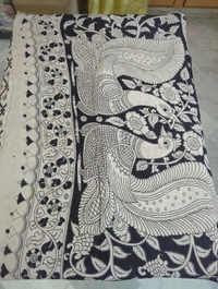 Pure Kalankari Cotton - cream 2